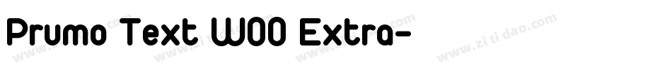Prumo Text W00 Extra字体转换